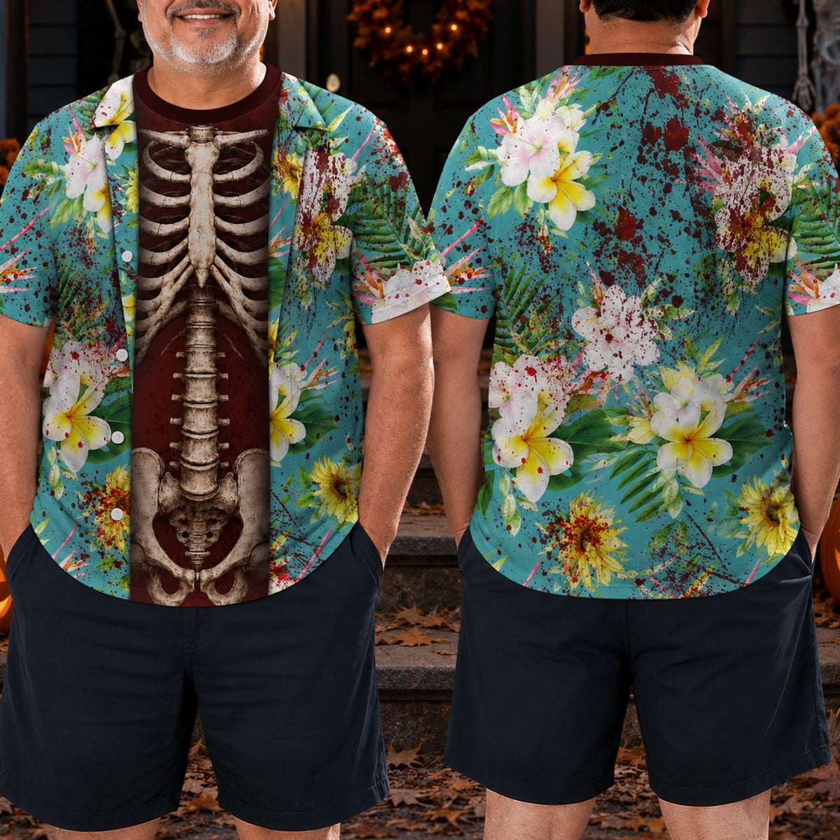 Turbo Cables – Premium Personalised Halloween Skeleton Tee