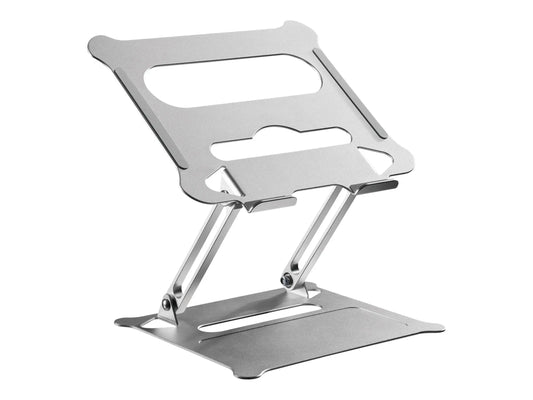 ProperAV Aluminium Construction Fully Adjustable Laptop or Tablet Stand - Silver Maplin