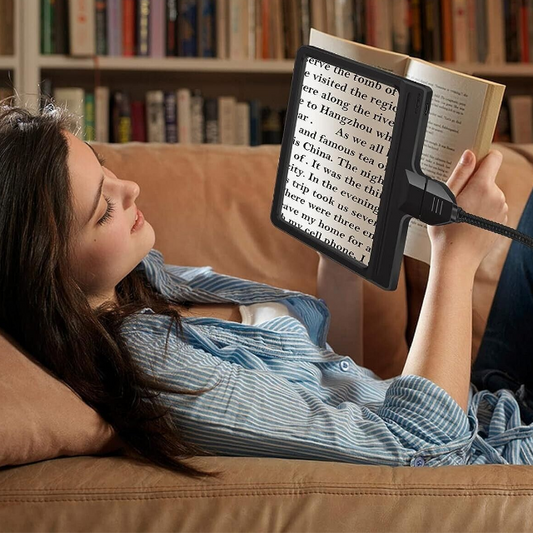 Turbo 5X Magnifying Floor Lamp – Full-Page LED Light for Reading, Hobbies & Crafts