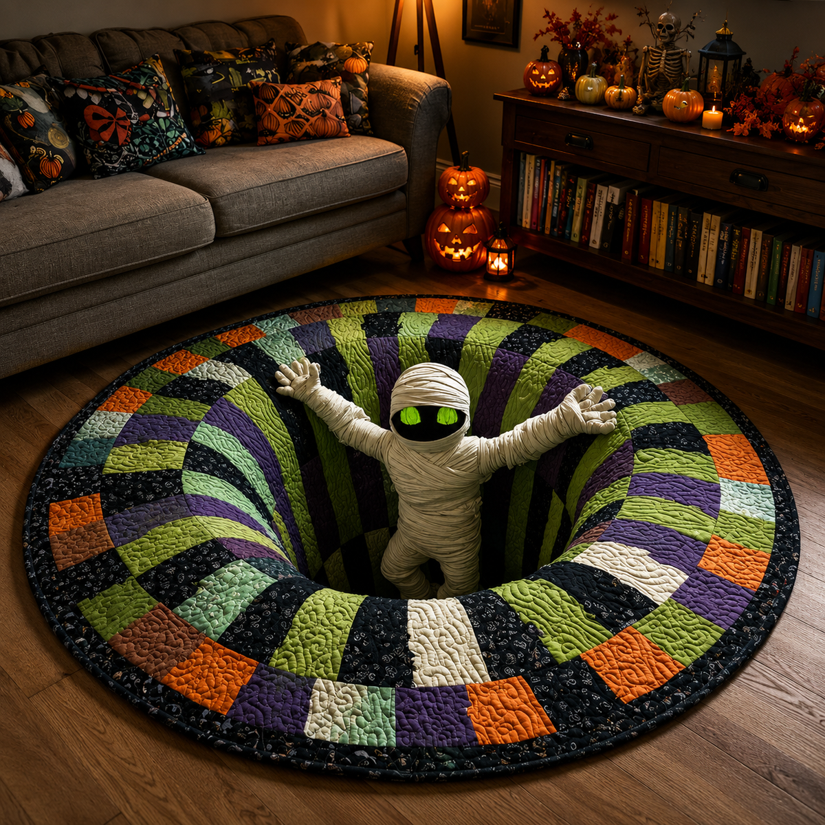 Turbo Cables – 3D Skeleton Vortex Halloween Rug