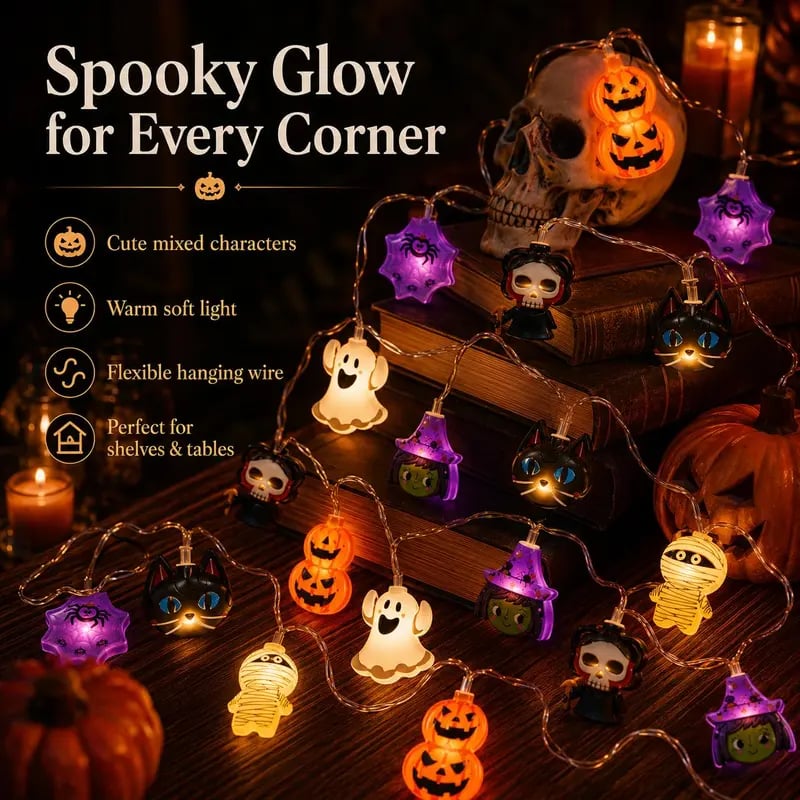 Turbo Cables – Pumpkin LED String Lights