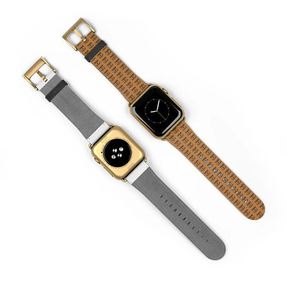 Stylish Apple Watch Band - Trendy Brown Design Printify