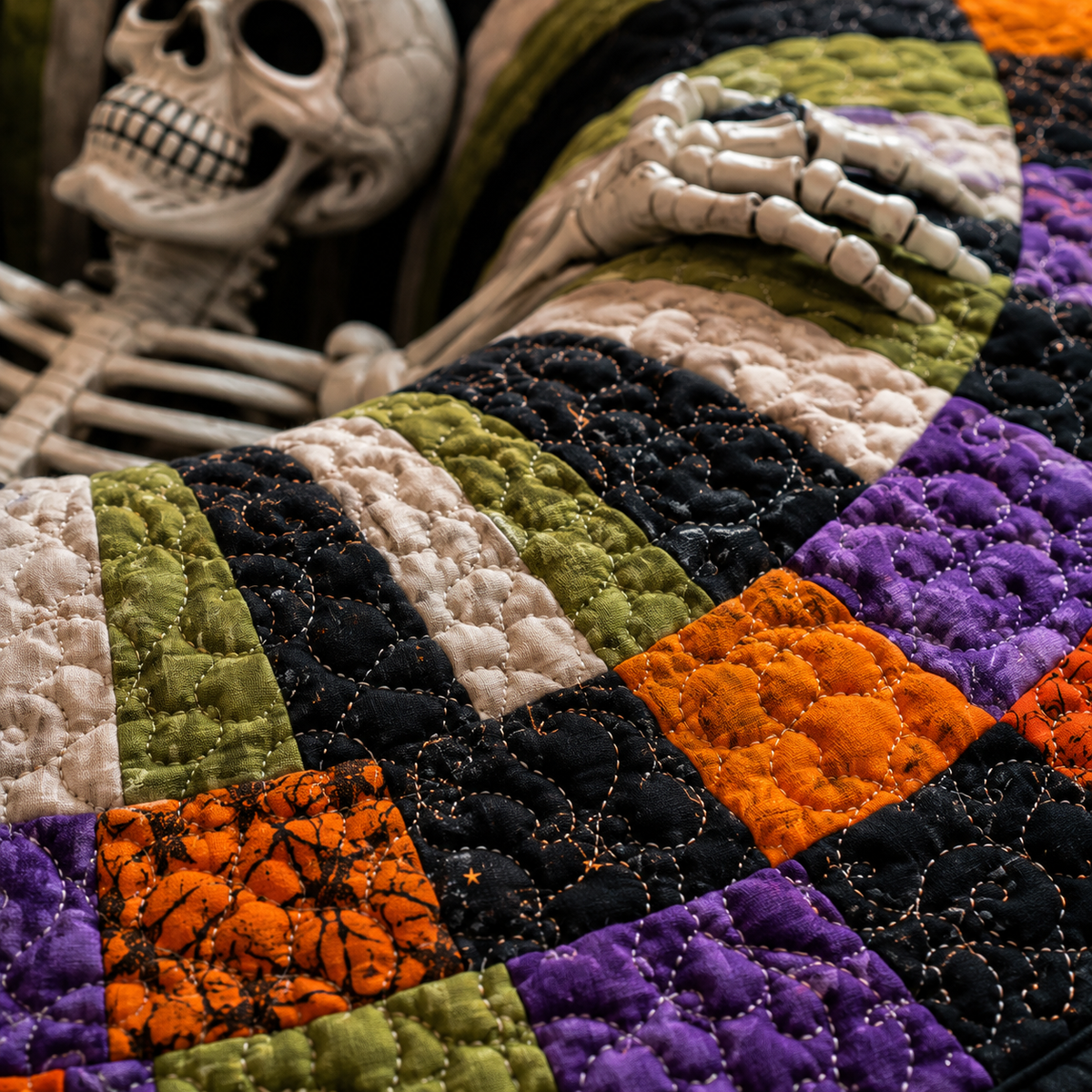 Turbo Cables – 3D Skeleton Vortex Halloween Rug
