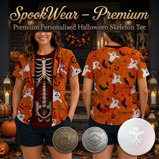 Turbo Cables – Premium Personalised Halloween Skeleton Tee