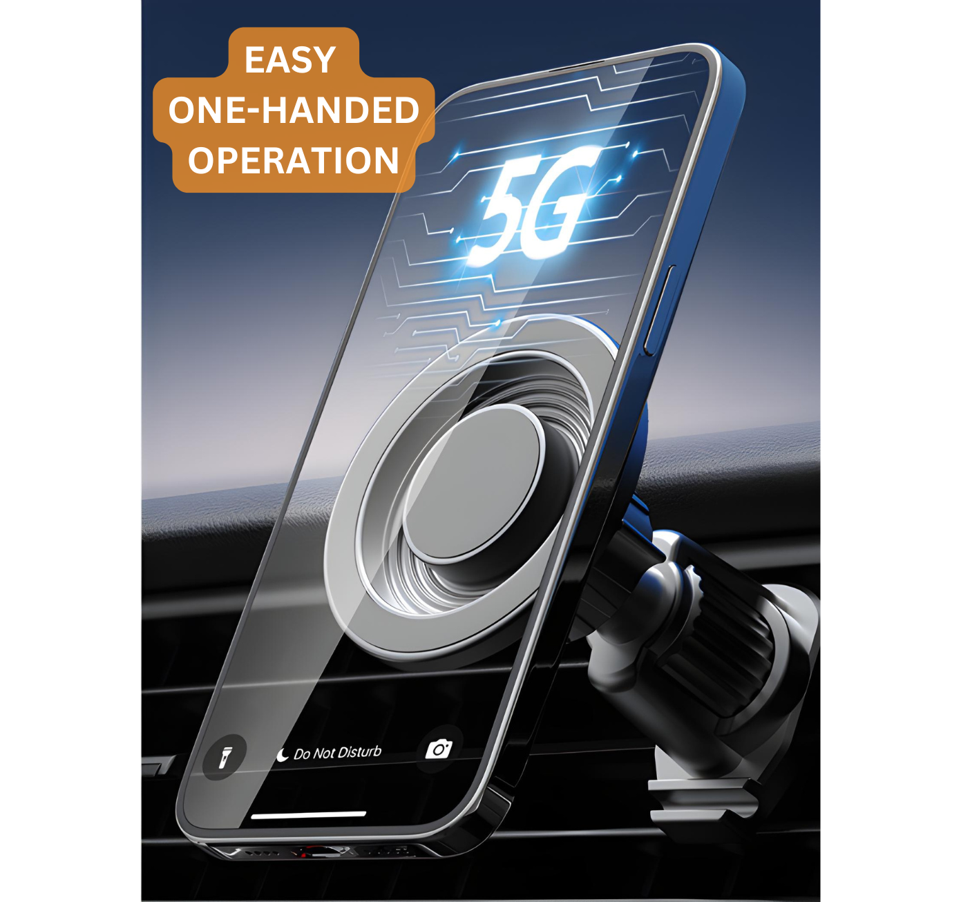 MagSafe Car Phone Holder | Heavy-Duty Vent Mount with Secure Suction