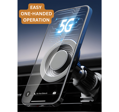 MagSafe Car Phone Holder | Heavy-Duty Vent Mount with Secure Suction