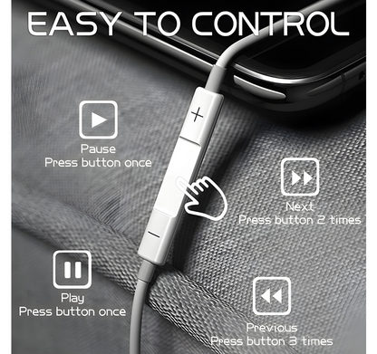 Wired EarPods With Mic (3.5MM Headphone Plug)