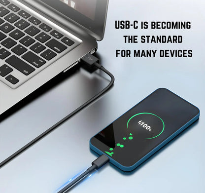USB C To USB Cable - 2 Metre Turbo Cables