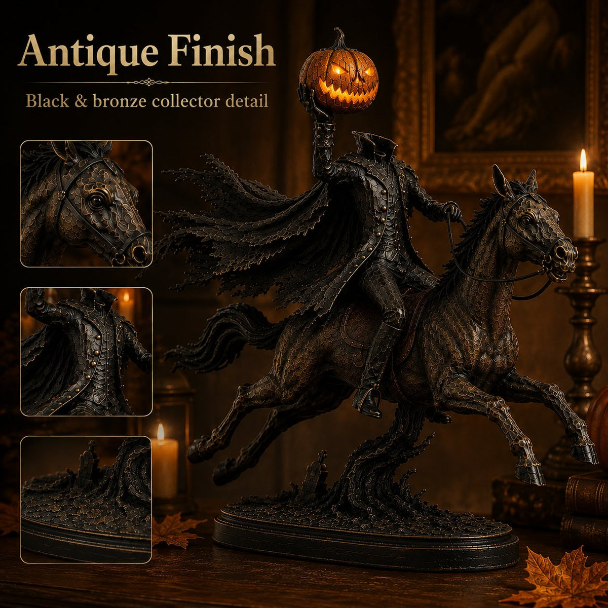 Turbo Cables – Headless Horseman Halloween Statue