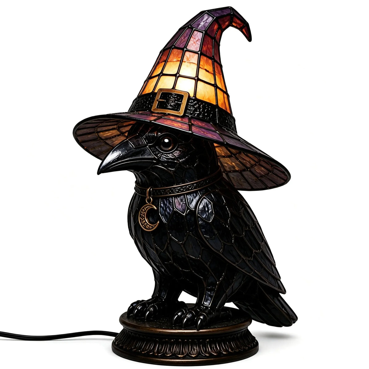 Turbo Cables – Vintage Tiffany Style Cat Night Lamp