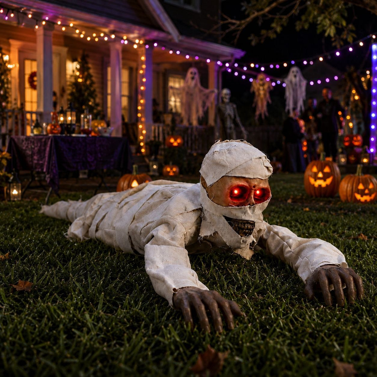 Turbo Cables – Glowing Red Eyes Crawling Horror Mummy