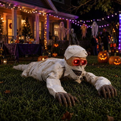 Turbo Cables – Glowing Red Eyes Crawling Horror Mummy