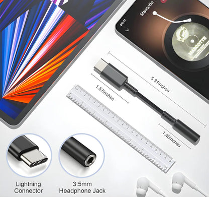 USB C to 3.5 mm Headphone Adaptor Turbo Cables
