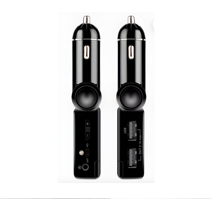 FM Transmitter with Bluetooth and Dual USB Car Charger
