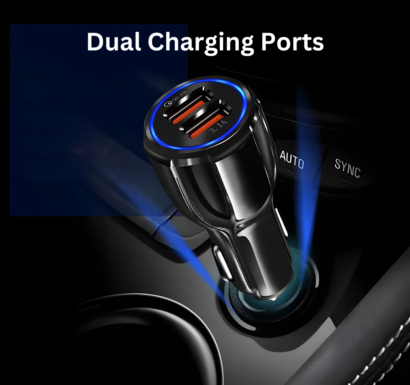 Car Charger Double USB - 12V (QC 3.0)