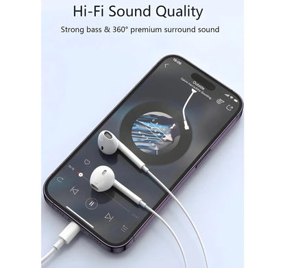 Wired EarPods With Mic (Lightning) Turbo Cables
