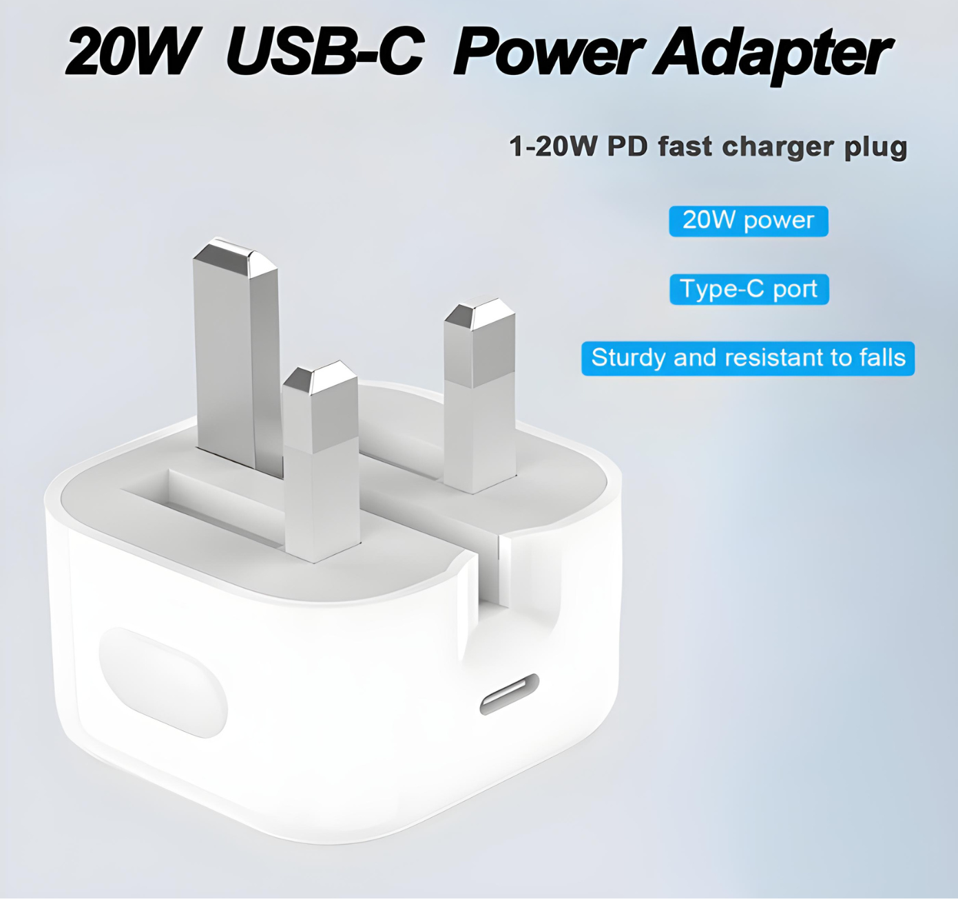 Compact Power Adaptor USB C - 20w (240v)