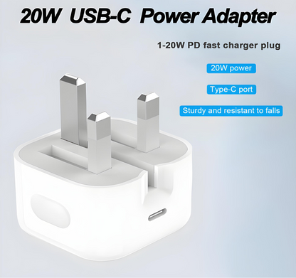 Compact Power Adaptor USB C - 20w (240v)