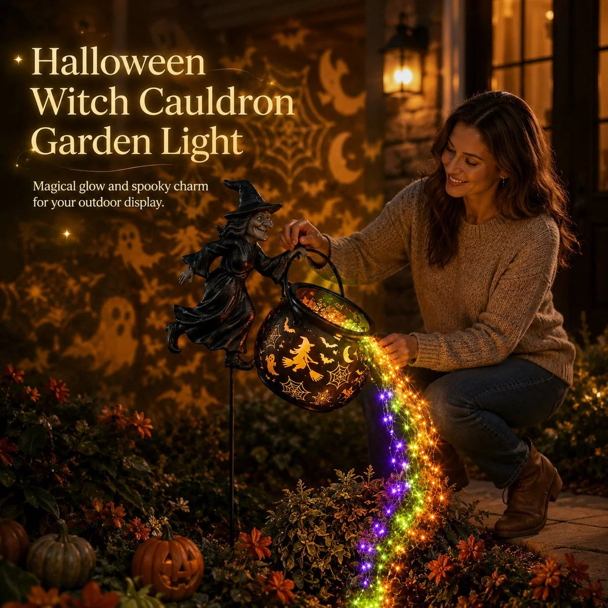 Turbo Cables – Halloween Witch Garden Light