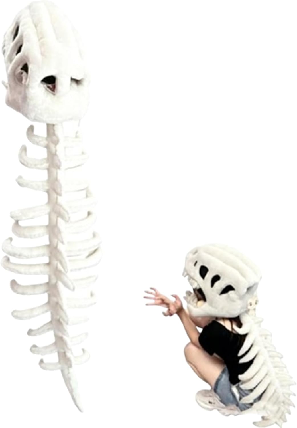 Turbo Cables – Dinosaur Costume | 3D Skeleton Design for Realistic Halloween Dress-Up