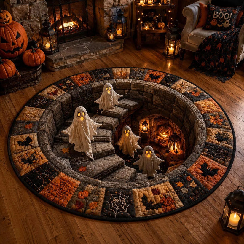 Turbo Cables – 3D Skeleton Vortex Halloween Rug