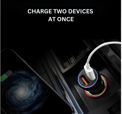 Dual USB Car Charger | 12V Sleek Fit Adapter with 3.1A Fast Charge