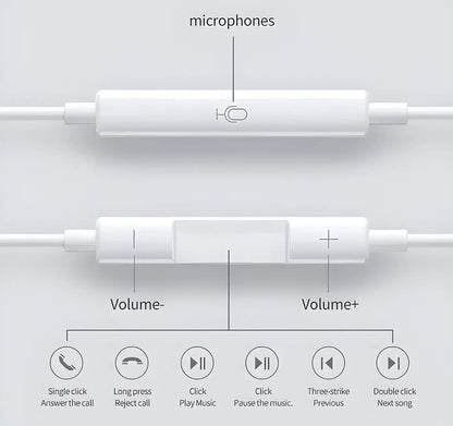 Wired EarPods With Mic (Lightning) Turbo Cables