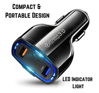 Car Charger Triple USB - 12V (QC 3.0)