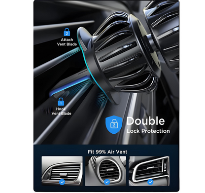 Magnetic Phone Holder Vent Mount - Hook Fit