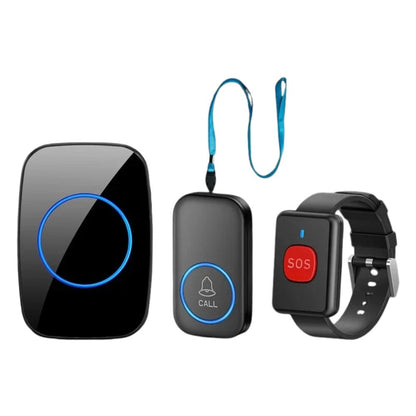 Turbo Wireless Elderly Call Button Pager Watch