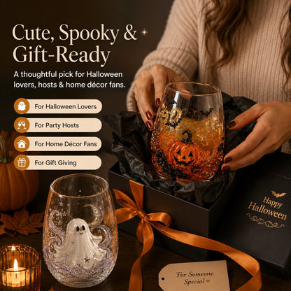 Turbo Cables – Artisan Halloween Drinking Glass