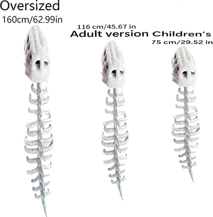 Turbo Cables – Dinosaur Costume | 3D Skeleton Design for Realistic Halloween Dress-Up