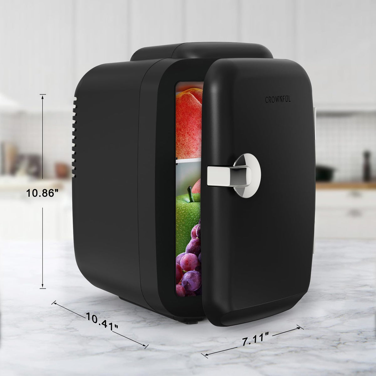 Turbo Cables – Refrigerator Mini Fridge with Cooling & Heating | 4L Capacity for Medication, Skincare, Food, & Dorm Use