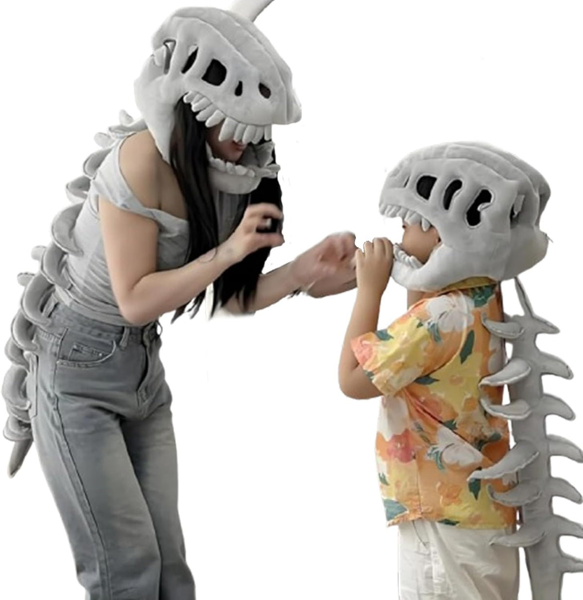 Turbo Cables – Dinosaur Costume | 3D Skeleton Design for Realistic Halloween Dress-Up