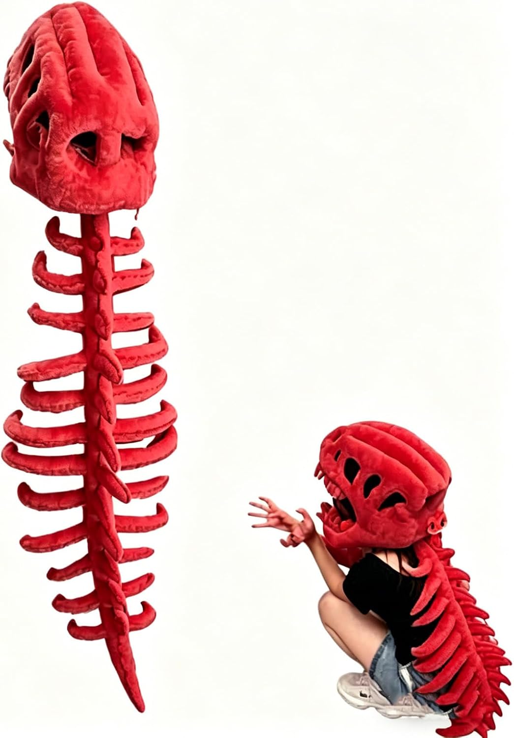 Turbo Cables – Dinosaur Costume | 3D Skeleton Design for Realistic Halloween Dress-Up