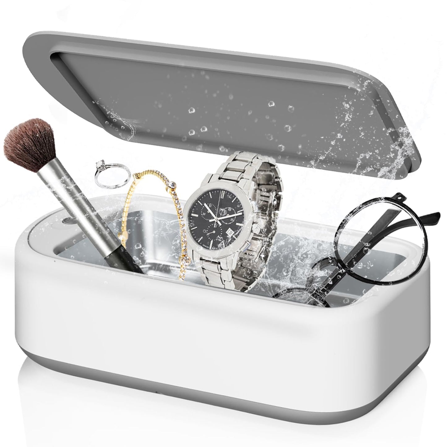 Ultrasonic Jewelry Cleaner – Portable Sonic Cleaning Machine for Rings, Glasses & Watches Turbo Cables