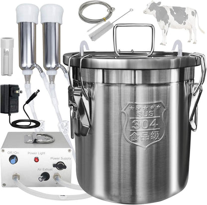 Turbo 12L Portable Cow Milking Machine With Auto Stop