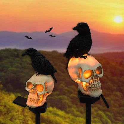 Turbo Cables – Animated Solar Skull Garden Stake