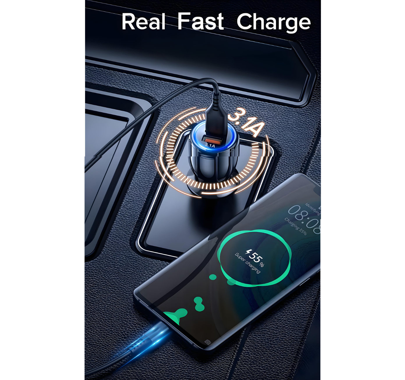 Car Charger Double USB - 12V (QC 3.0)