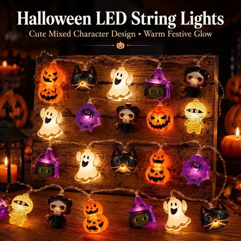 Turbo Cables – Pumpkin LED String Lights