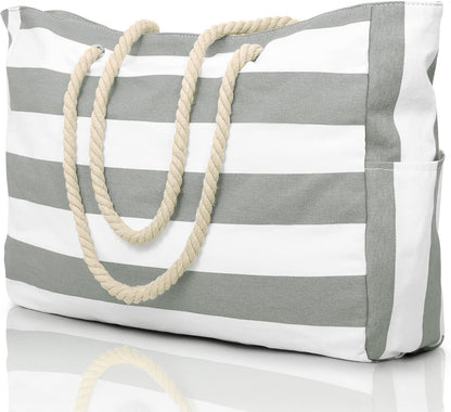 Turbo Cables – Coastal Collection | Large Waterproof Beach Tote Bag with Zipper Closure | Sandproof Design for Effortless Summer Adventures