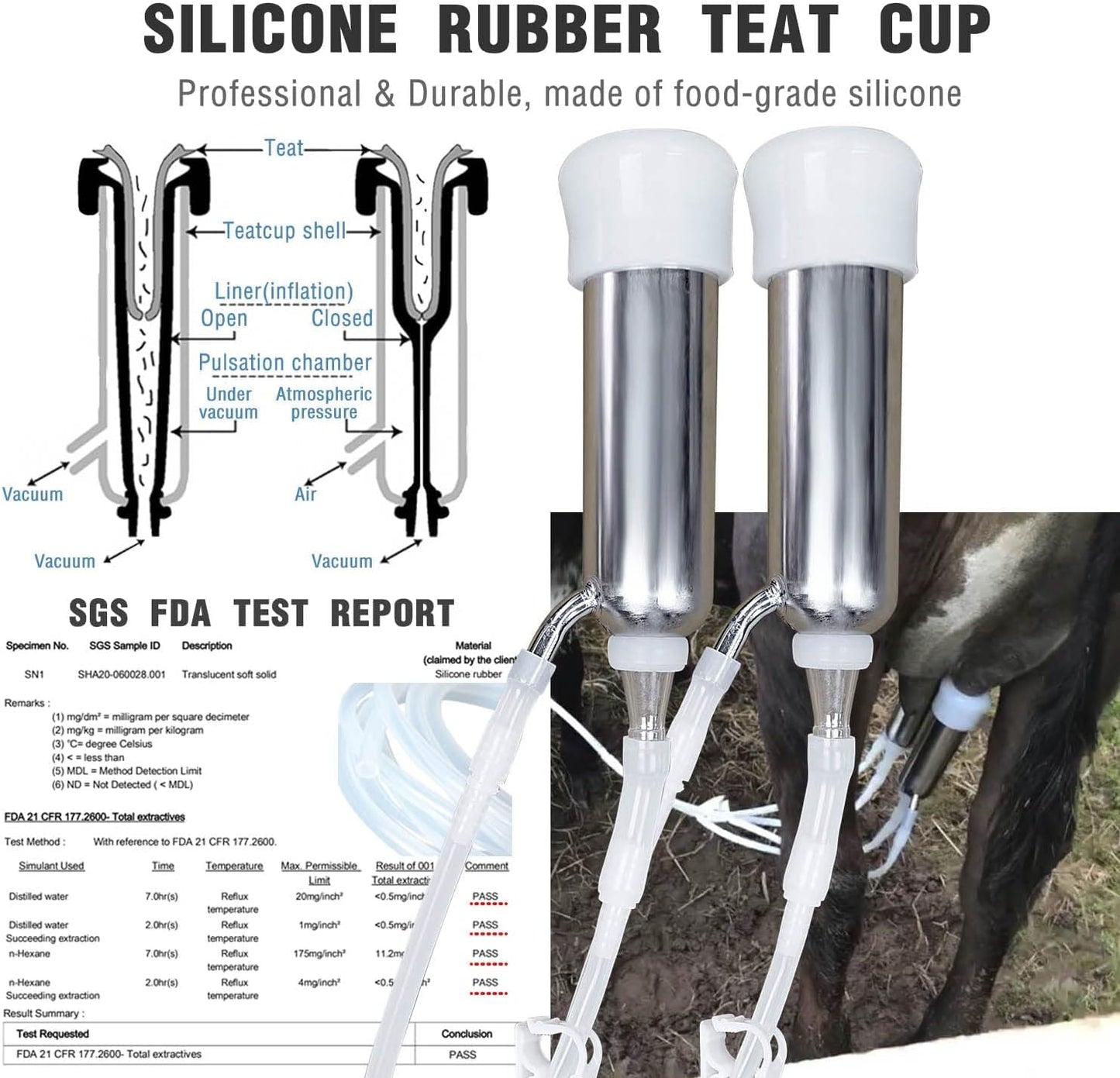 Turbo 12L Portable Cow Milking Machine With Auto Stop