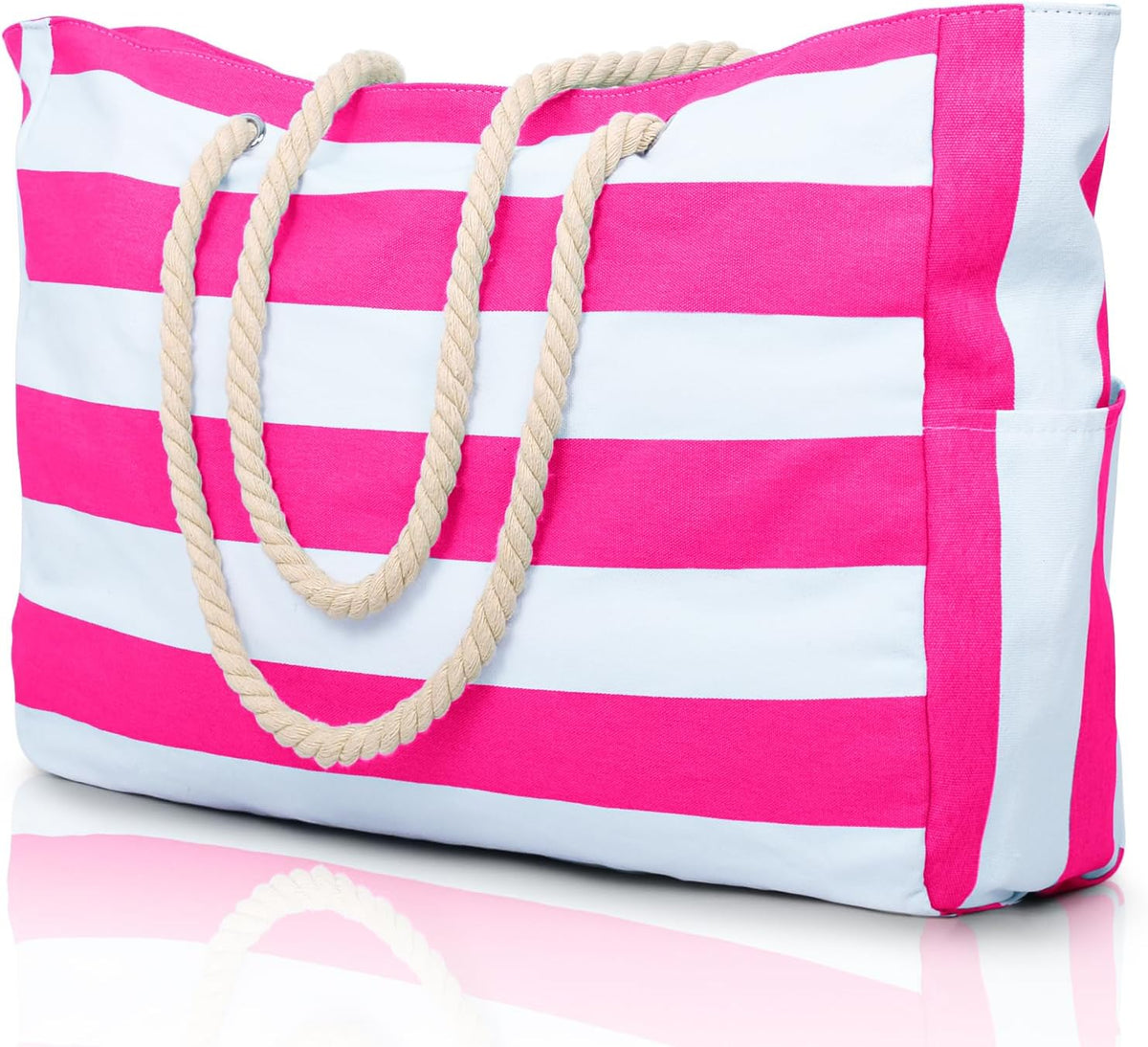 Turbo Cables – Coastal Collection | Large Waterproof Beach Tote Bag with Zipper Closure | Sandproof Design for Effortless Summer Adventures