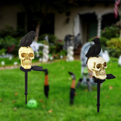 Turbo Cables – Animated Solar Skull Garden Stake