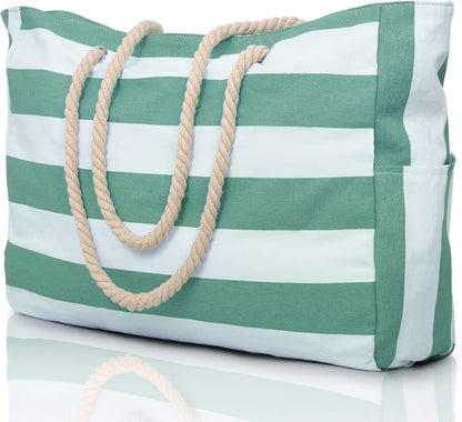 Turbo Cables – Coastal Collection | Large Waterproof Beach Tote Bag with Zipper Closure | Sandproof Design for Effortless Summer Adventures