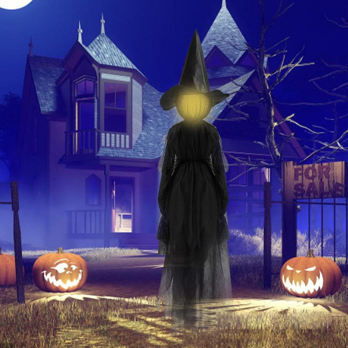 Turbo Cables – Lighted Halloween Witch Garden Stakes