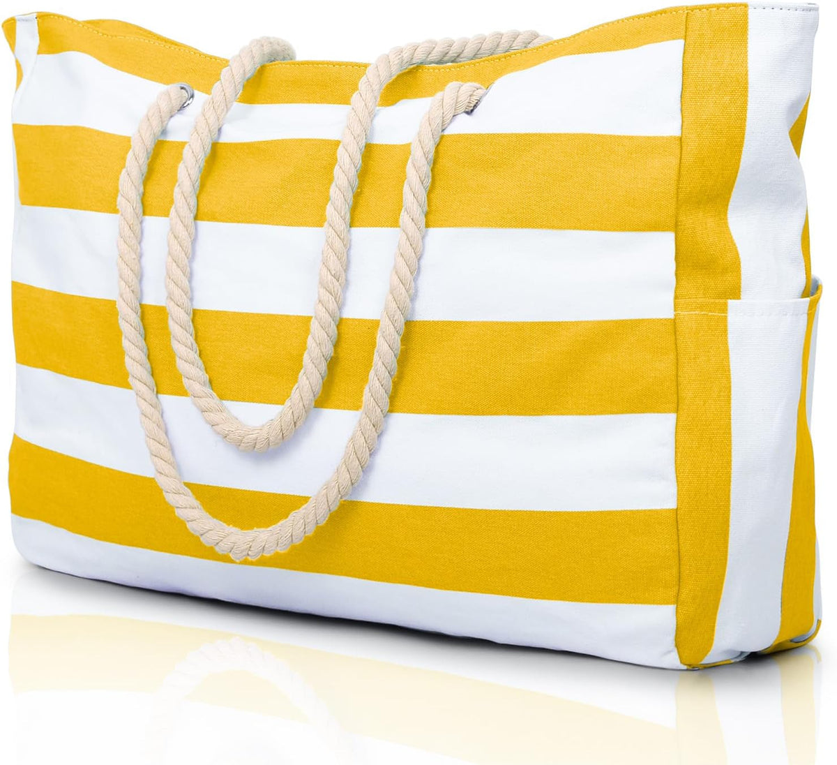 Turbo Cables – Coastal Collection | Large Waterproof Beach Tote Bag with Zipper Closure | Sandproof Design for Effortless Summer Adventures
