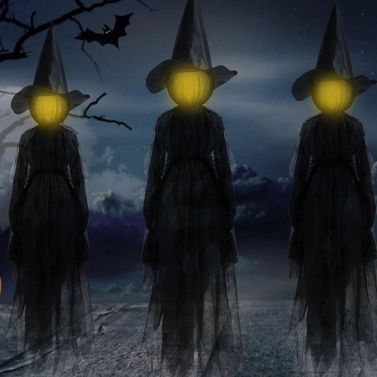 Turbo Cables – Lighted Halloween Witch Garden Stakes
