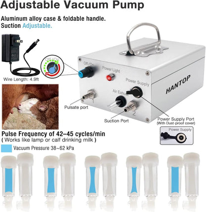 Turbo 12L Portable Cow Milking Machine With Auto Stop