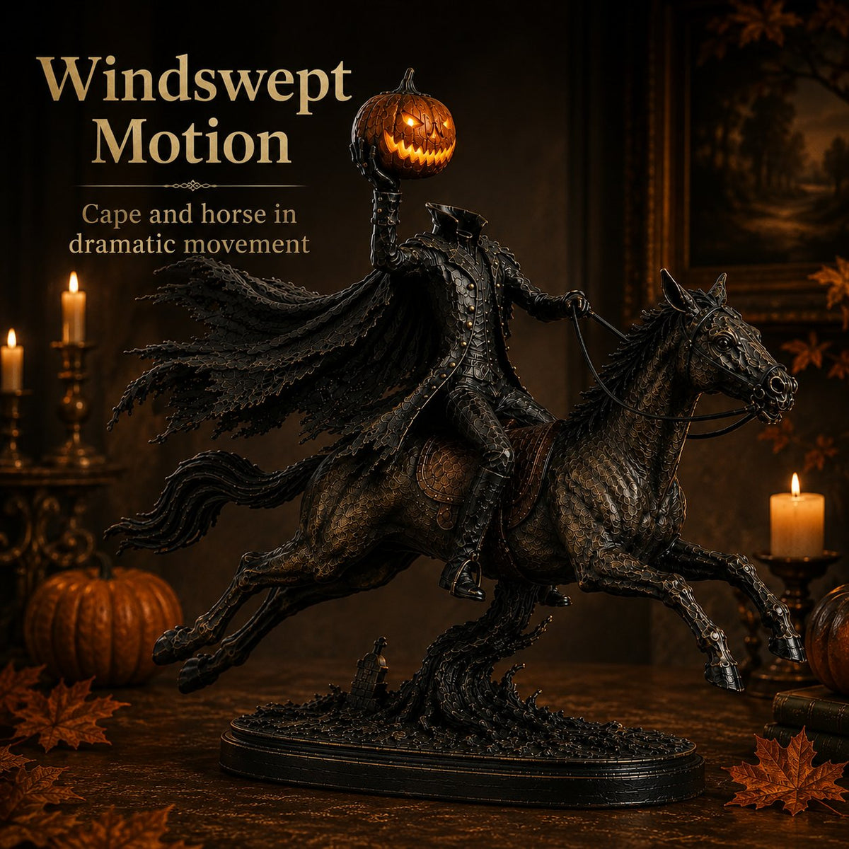 Turbo Cables – Headless Horseman Halloween Statue
